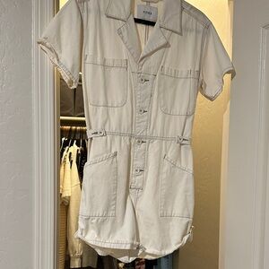 Pistola women’s cream short sleeve romper